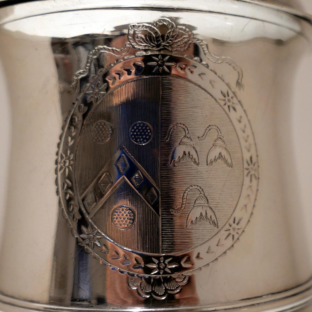 English Antique George III Sterling Silver Tankard London 1789 Hester Bateman For Sale