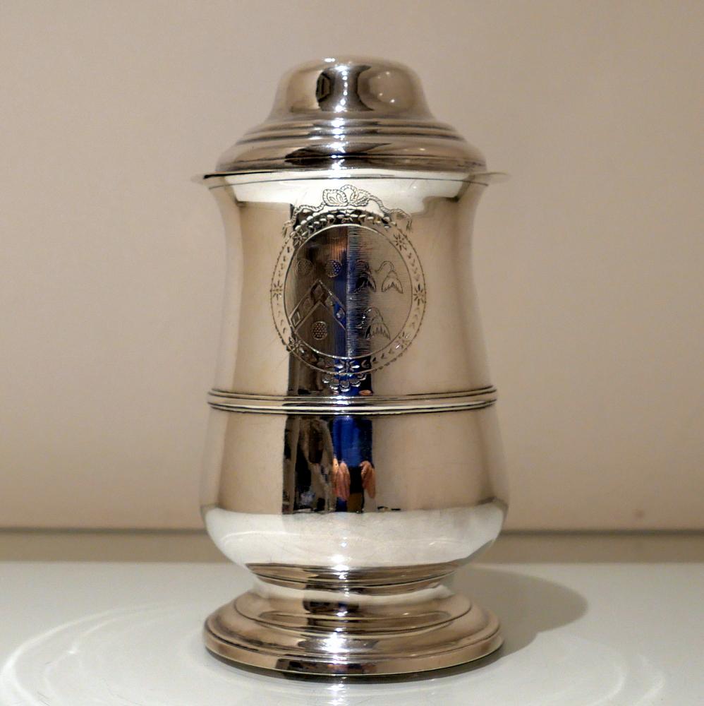 Late 18th Century Antique George III Sterling Silver Tankard London 1789 Hester Bateman For Sale