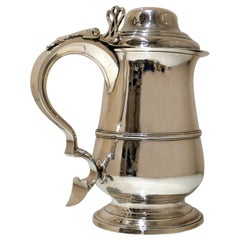 Antique George III Sterling Silver Tankard London 1789 Hester Bateman