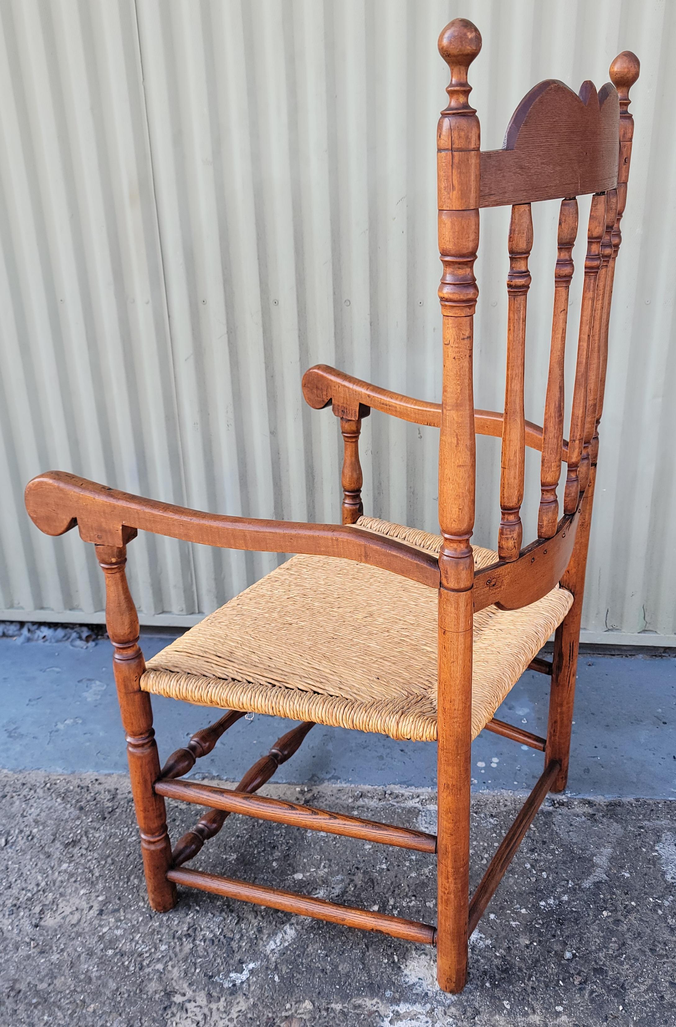 Rush 18Thc Banister Back Chair From New England For Sale