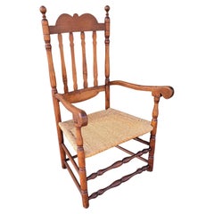 Used 18Thc Banister Back Chair From New England