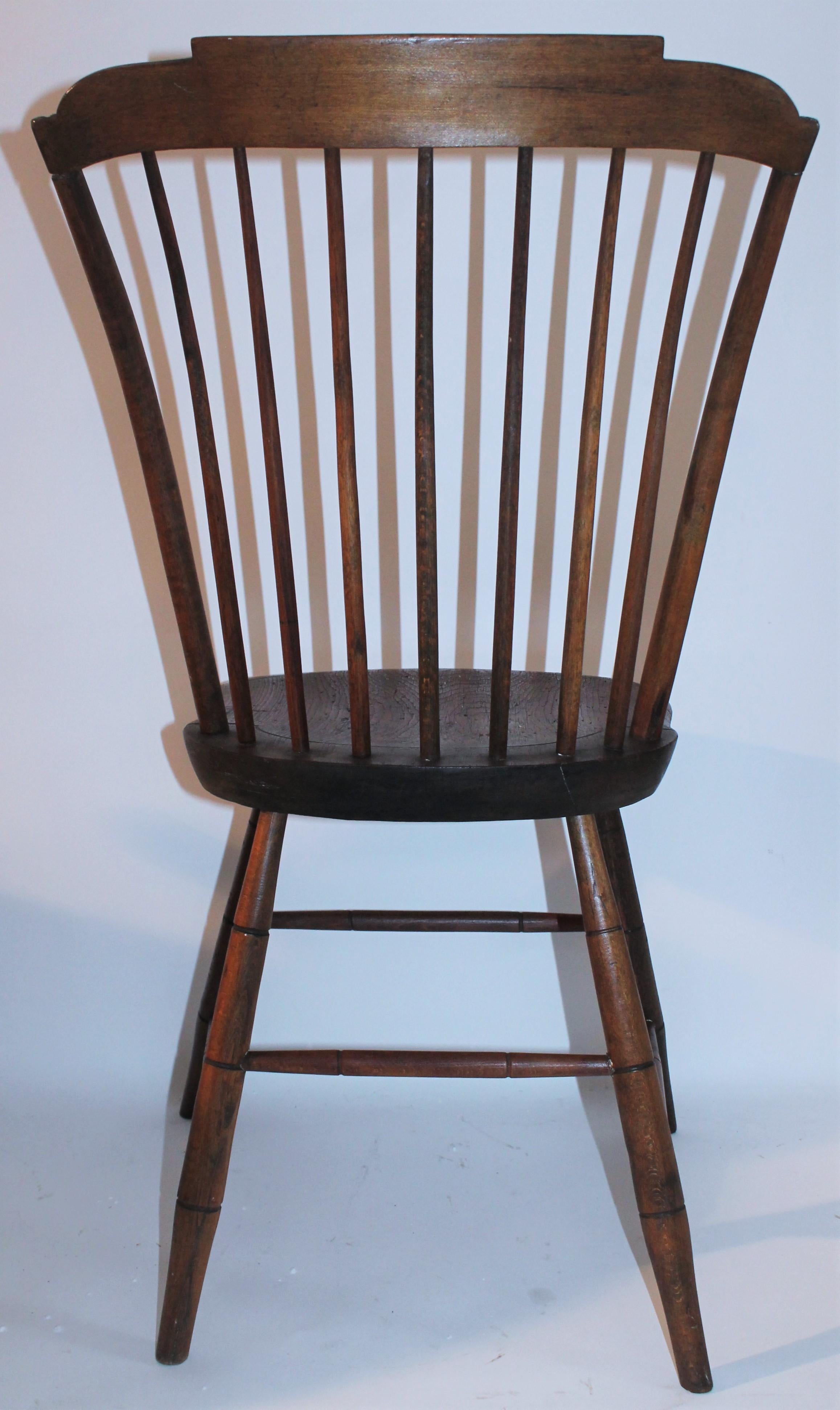 American Classical 18th Century Bow Back Signed S, KILBURN Windsor Chair