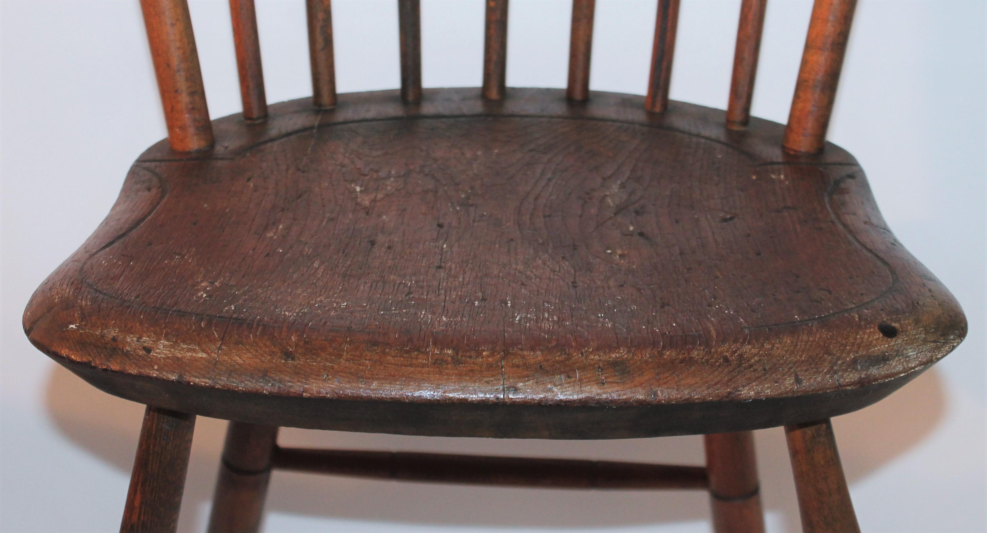 18th Century Bow Back Signed S, KILBURN Windsor Chair In Good Condition In Los Angeles, CA