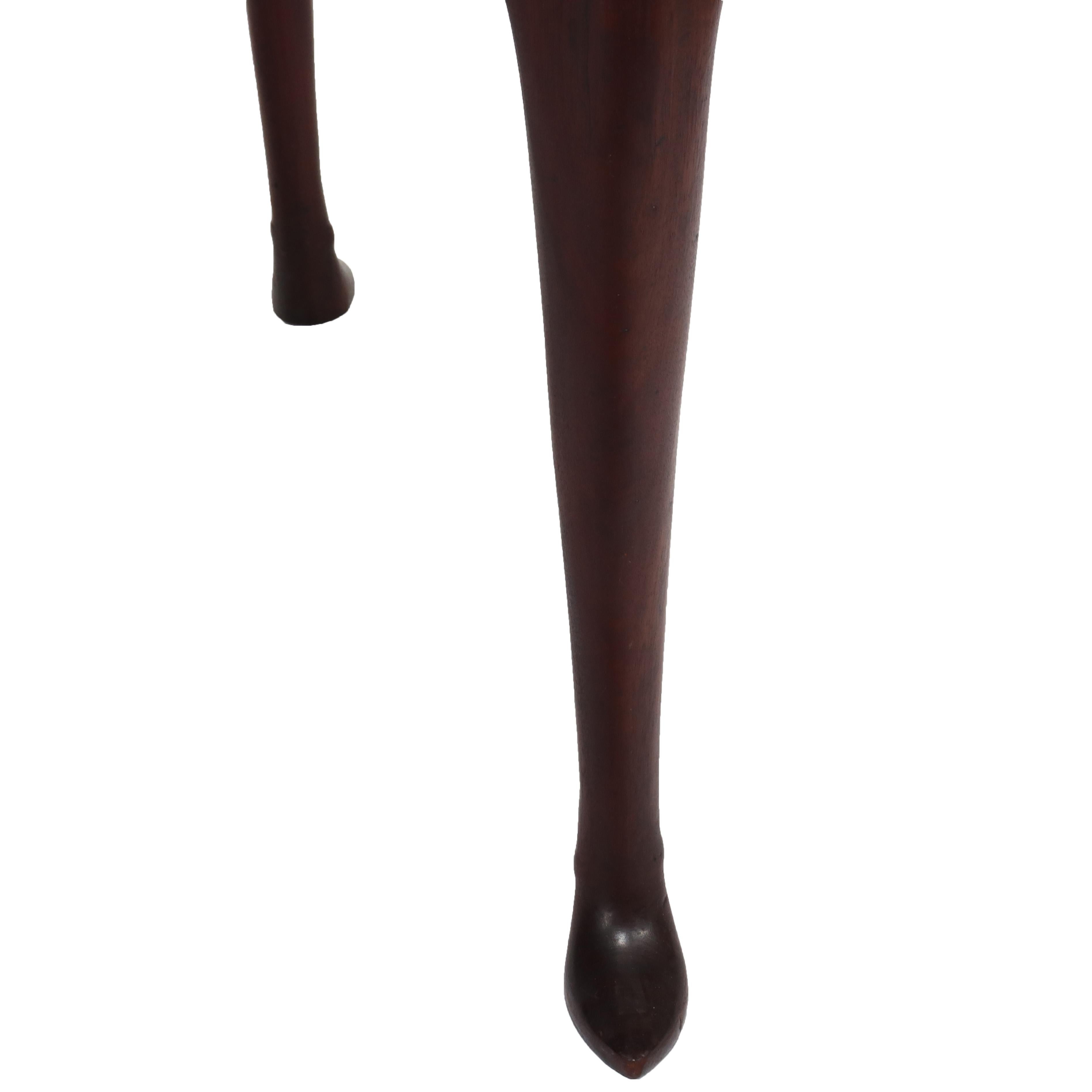 18thC Chippendale Mahogany Drop Leaf Shoe Foot & Gate Leg Table For Sale 7