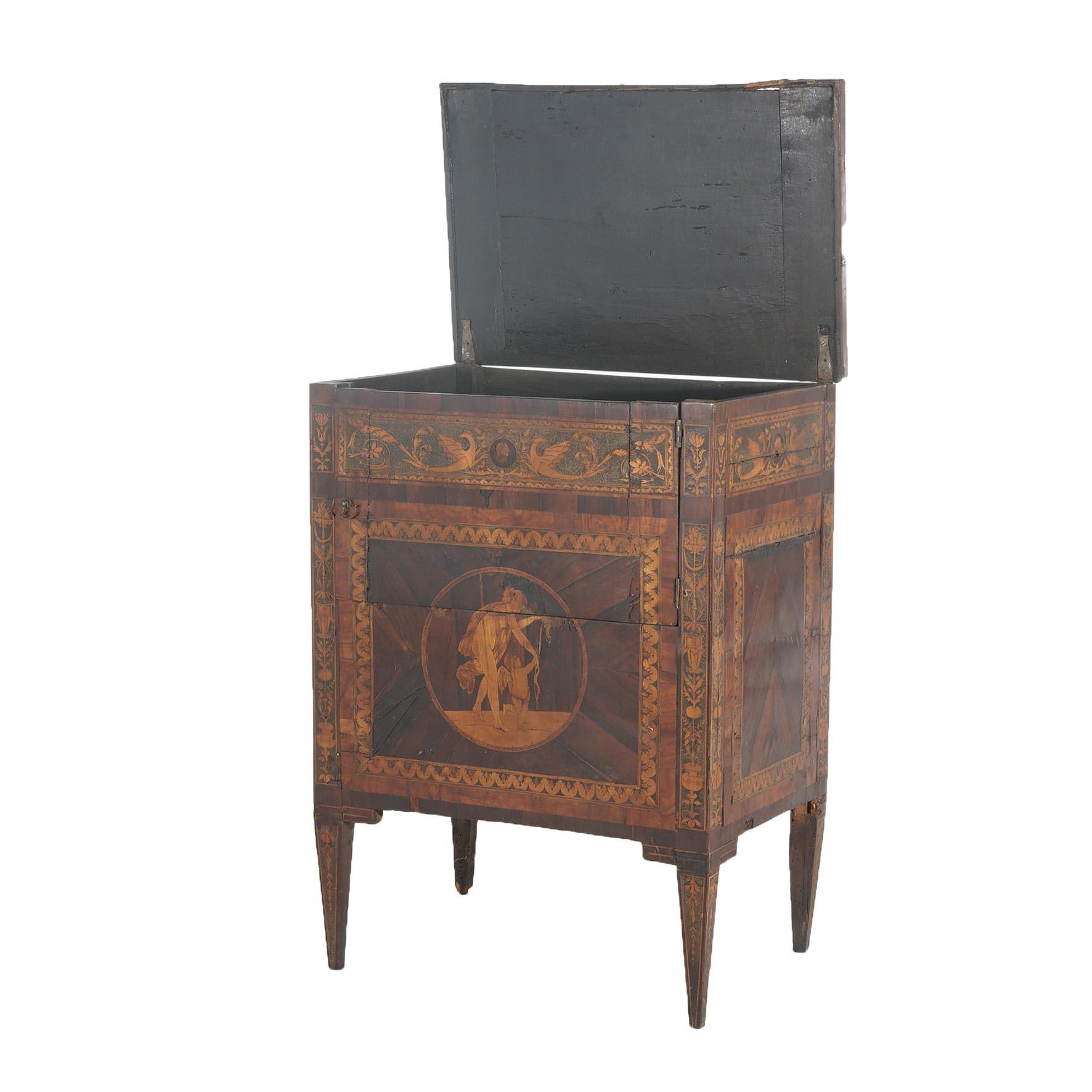 18thC Commode by Giovanni Battista Maggiolini with Classical Scenic Inlay c1770 For Sale 6