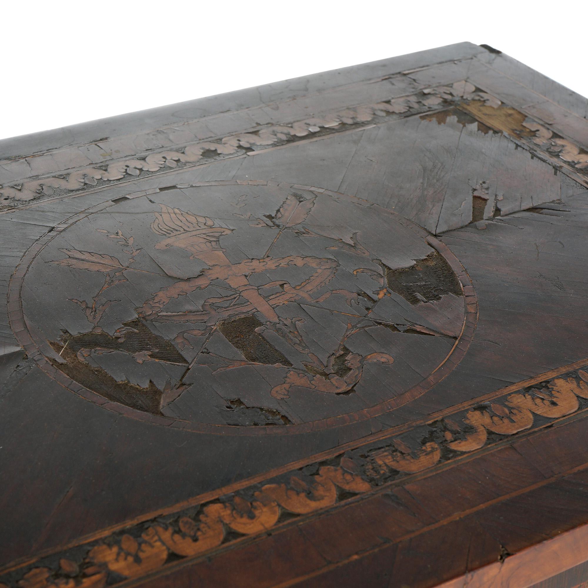 Wood 18thC Commode by Giovanni Battista Maggiolini with Classical Scenic Inlay c1770 For Sale