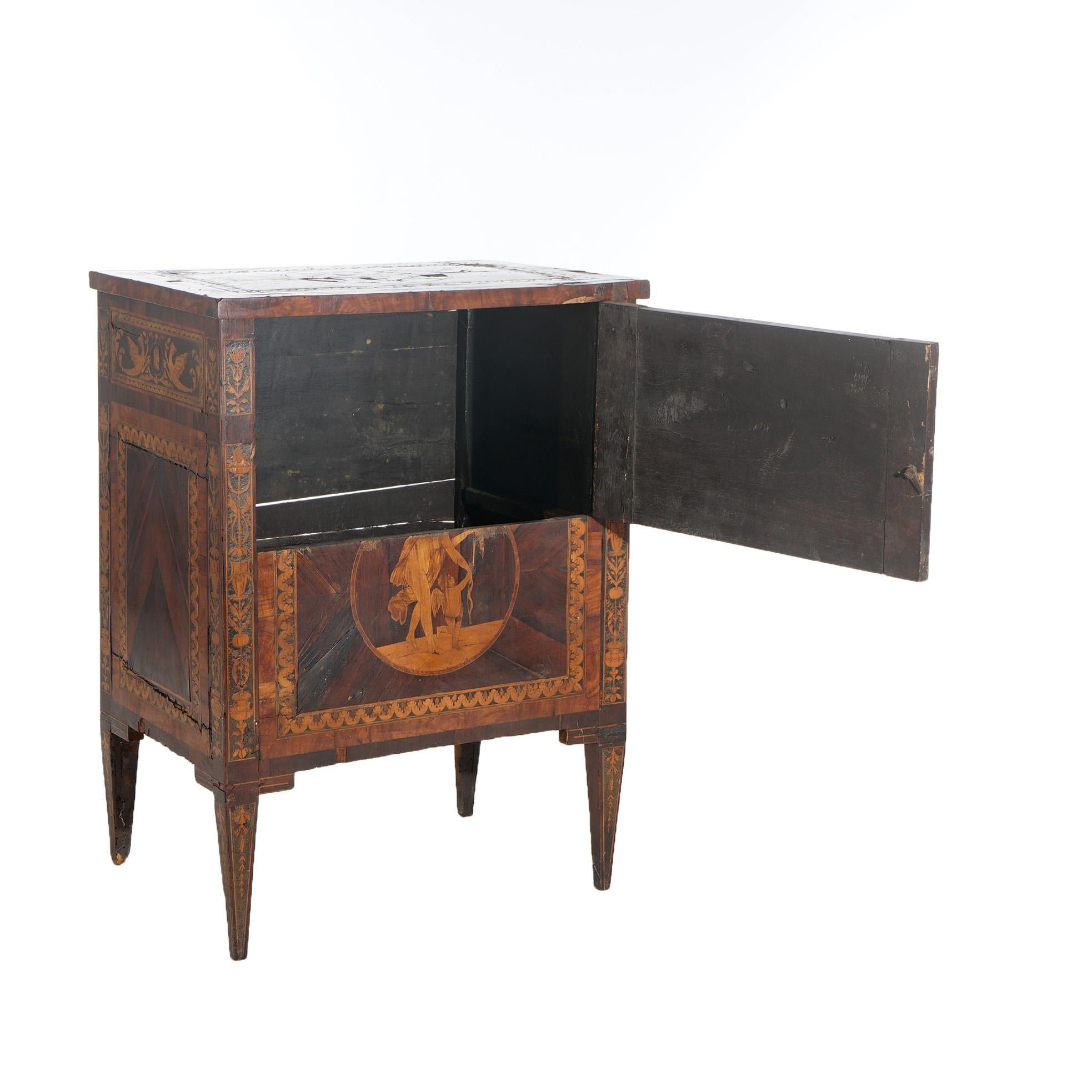 18thC Commode by Giovanni Battista Maggiolini with Classical Scenic Inlay c1770 For Sale 1
