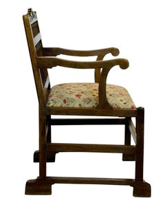18th Century Mahogany Drunkards Chair