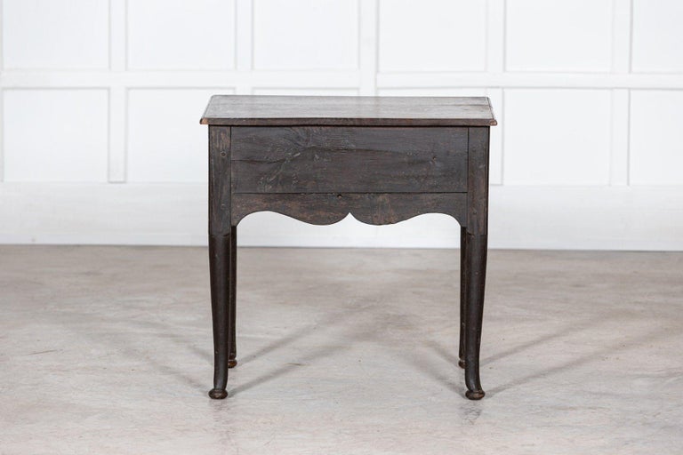 18th C English George III Oak Low Boy Side Table For Sale 10