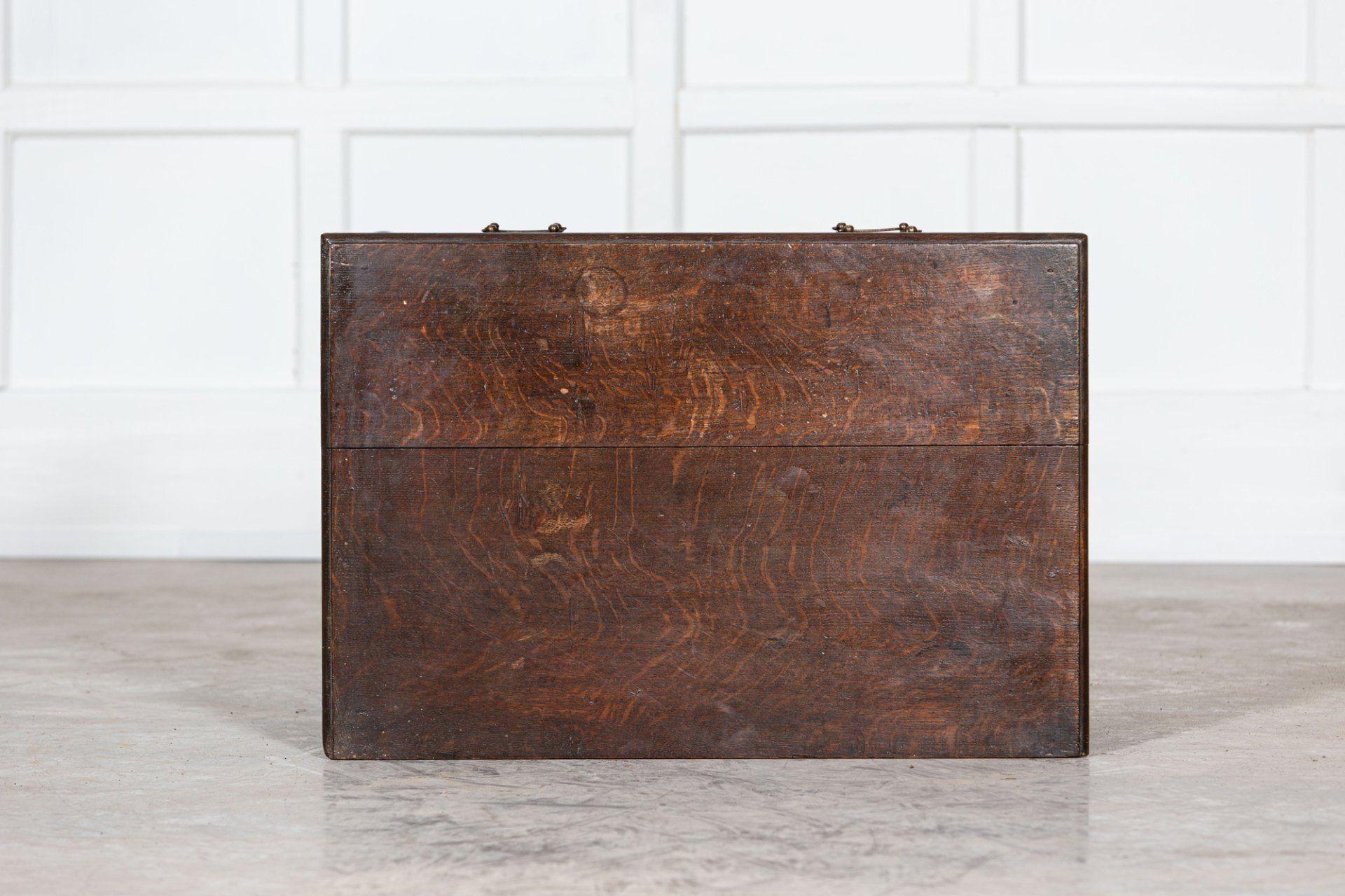 18th C English George III Oak Low Boy Side Table 1