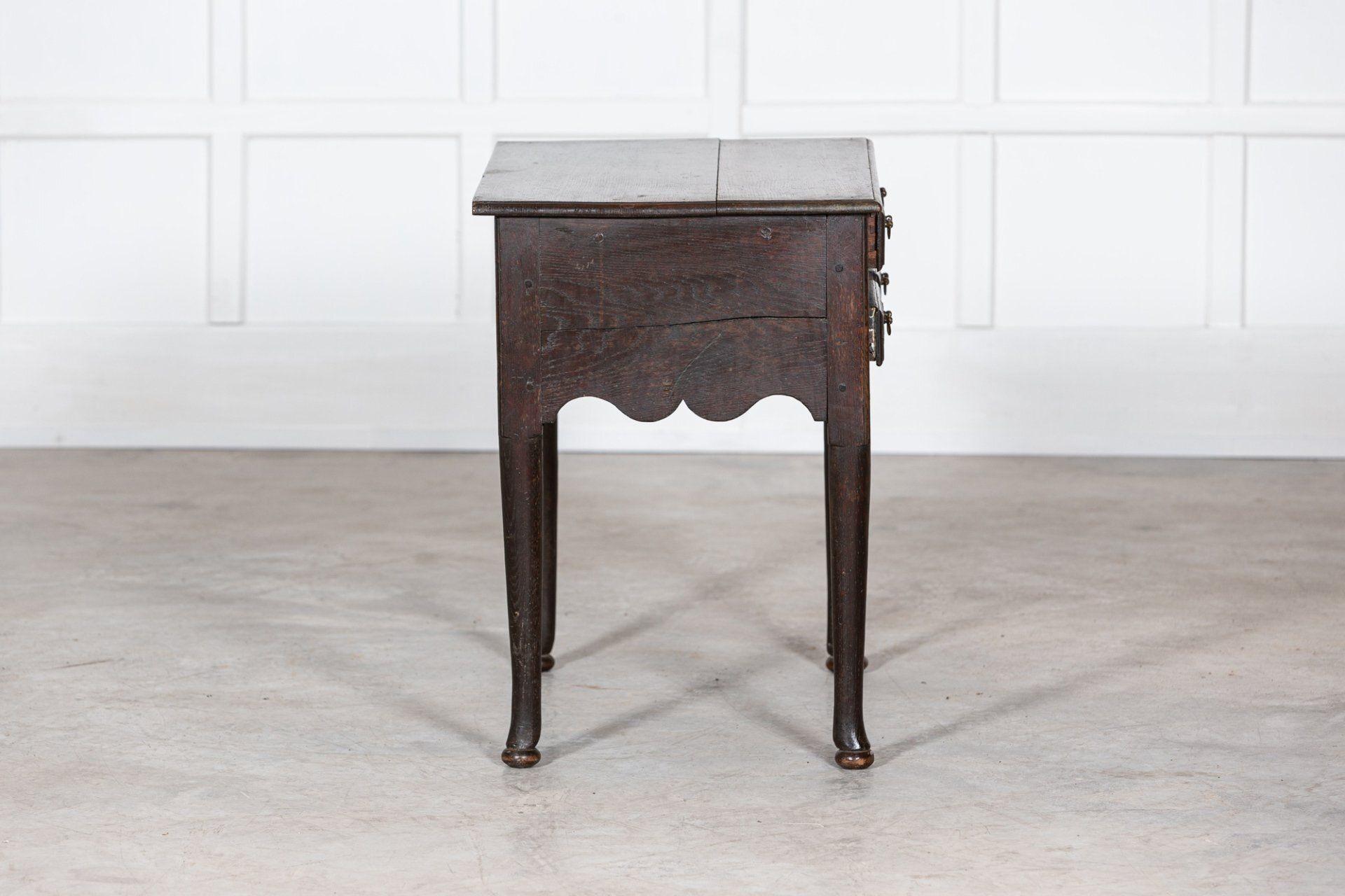 18th C English George III Oak Low Boy Side Table 4