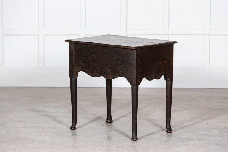 18th C English George III Oak Low Boy Side Table For Sale 5