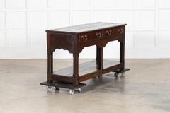 18thC English Oak Dresser Base