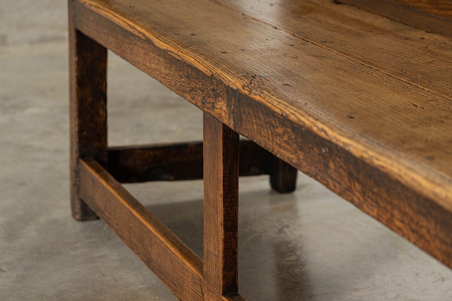 Settecento inglese Oak Vernacolare Settle in vendita 5