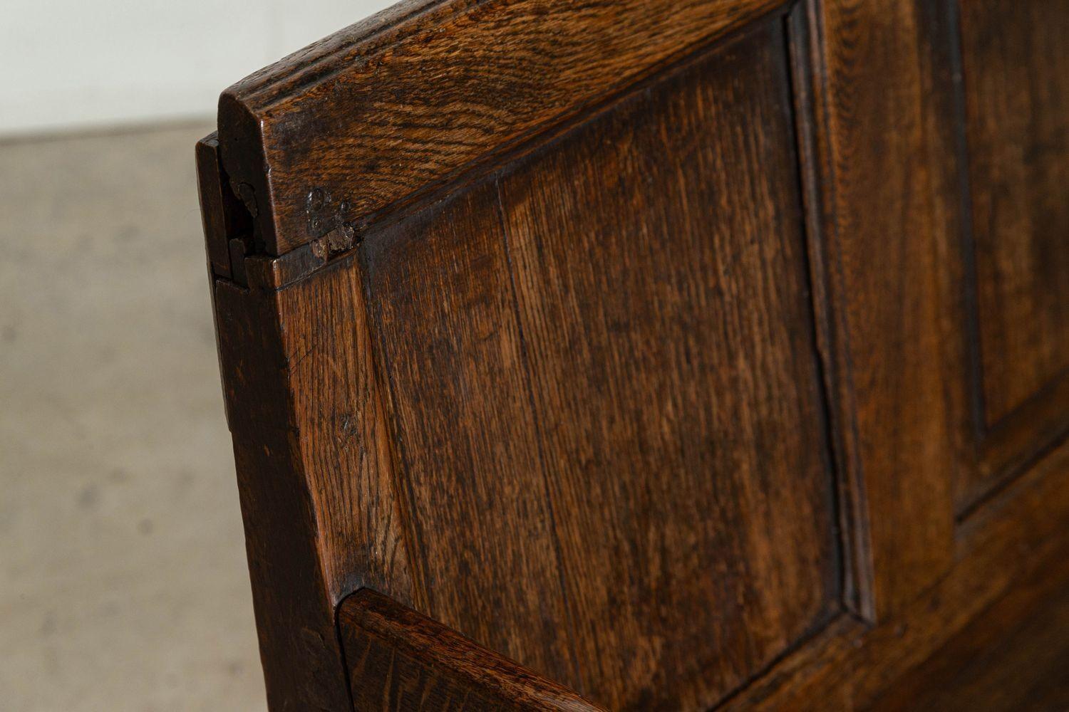 Settecento inglese Oak Vernacolare Settle in vendita 7