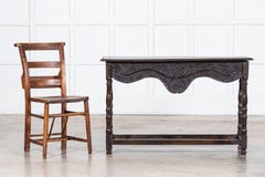 18thC English Vernacular Oak Side Table