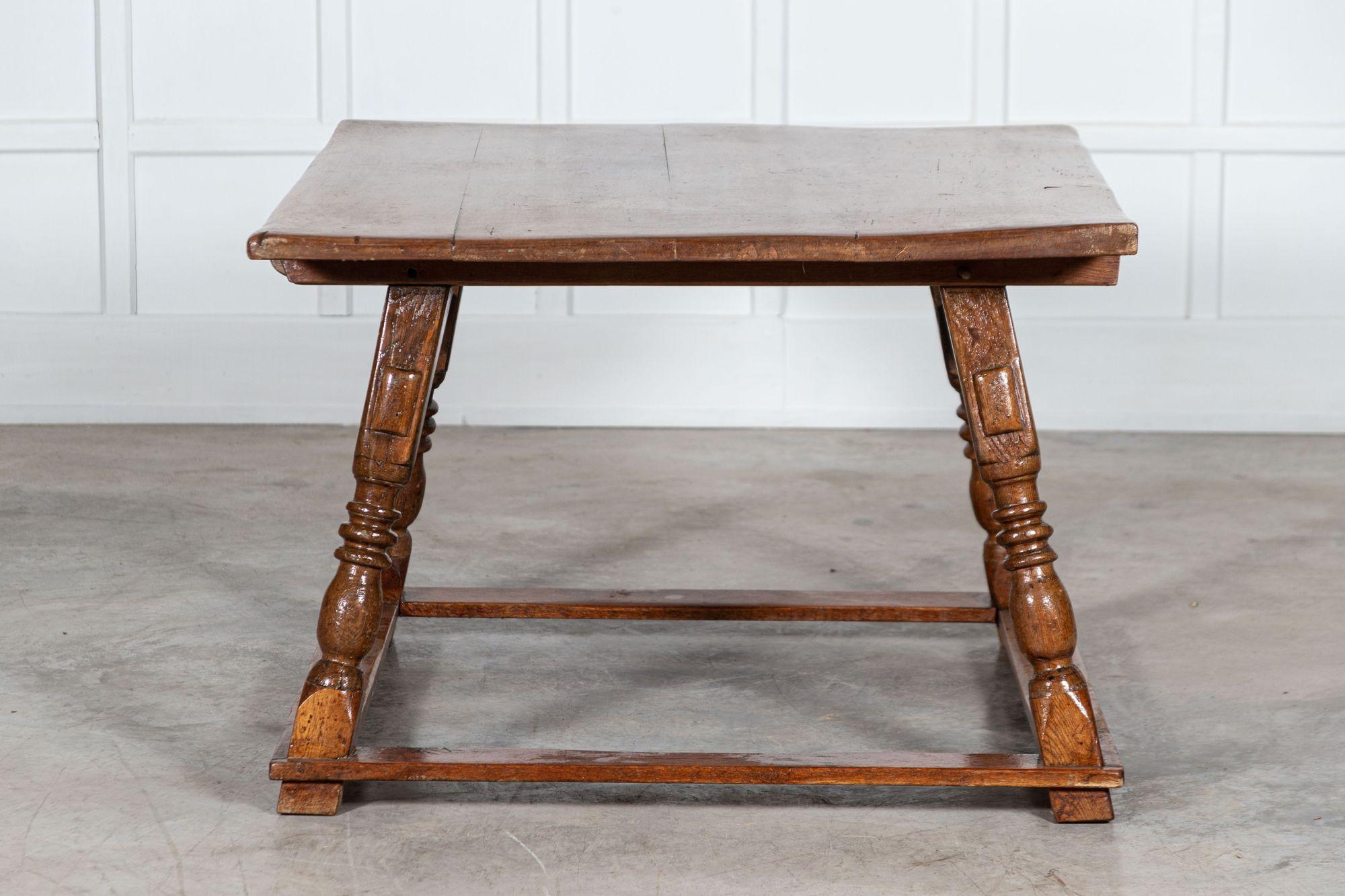 18th Century English Vernacular Oak Work Table For Sale 6