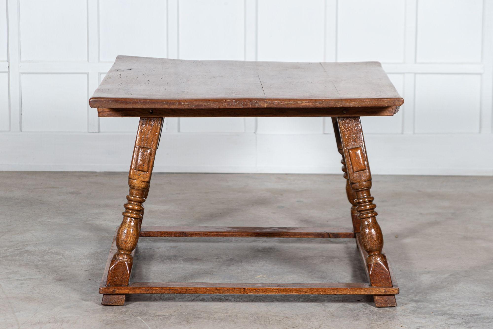 18th Century English Vernacular Oak Work Table For Sale 8