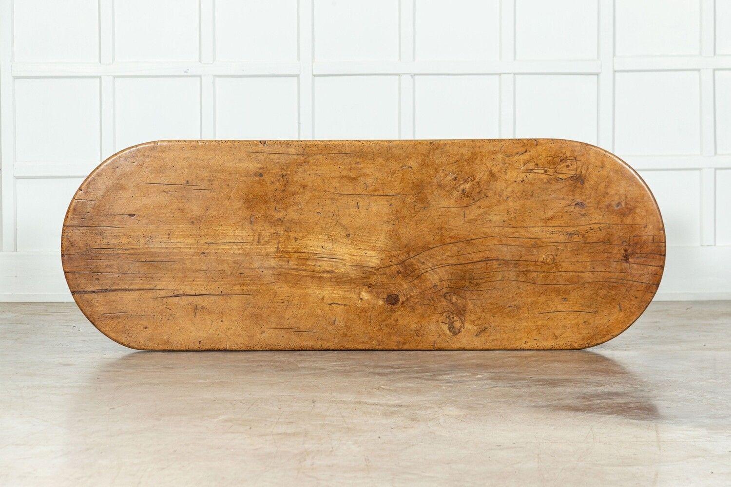 18th Century and Earlier 18thC French Elm Refectory Table For Sale