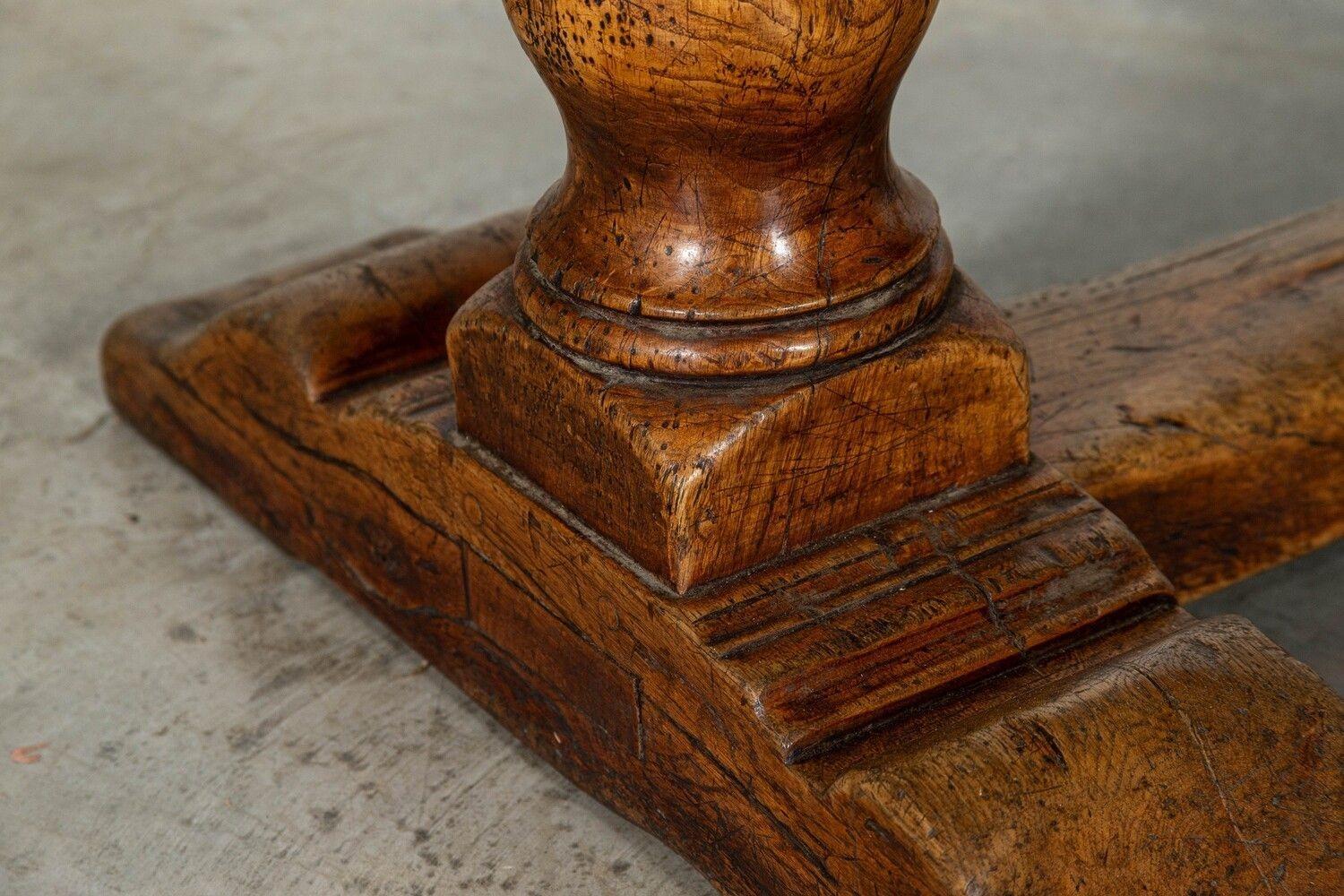 18thC French Elm Refectory Table For Sale 3