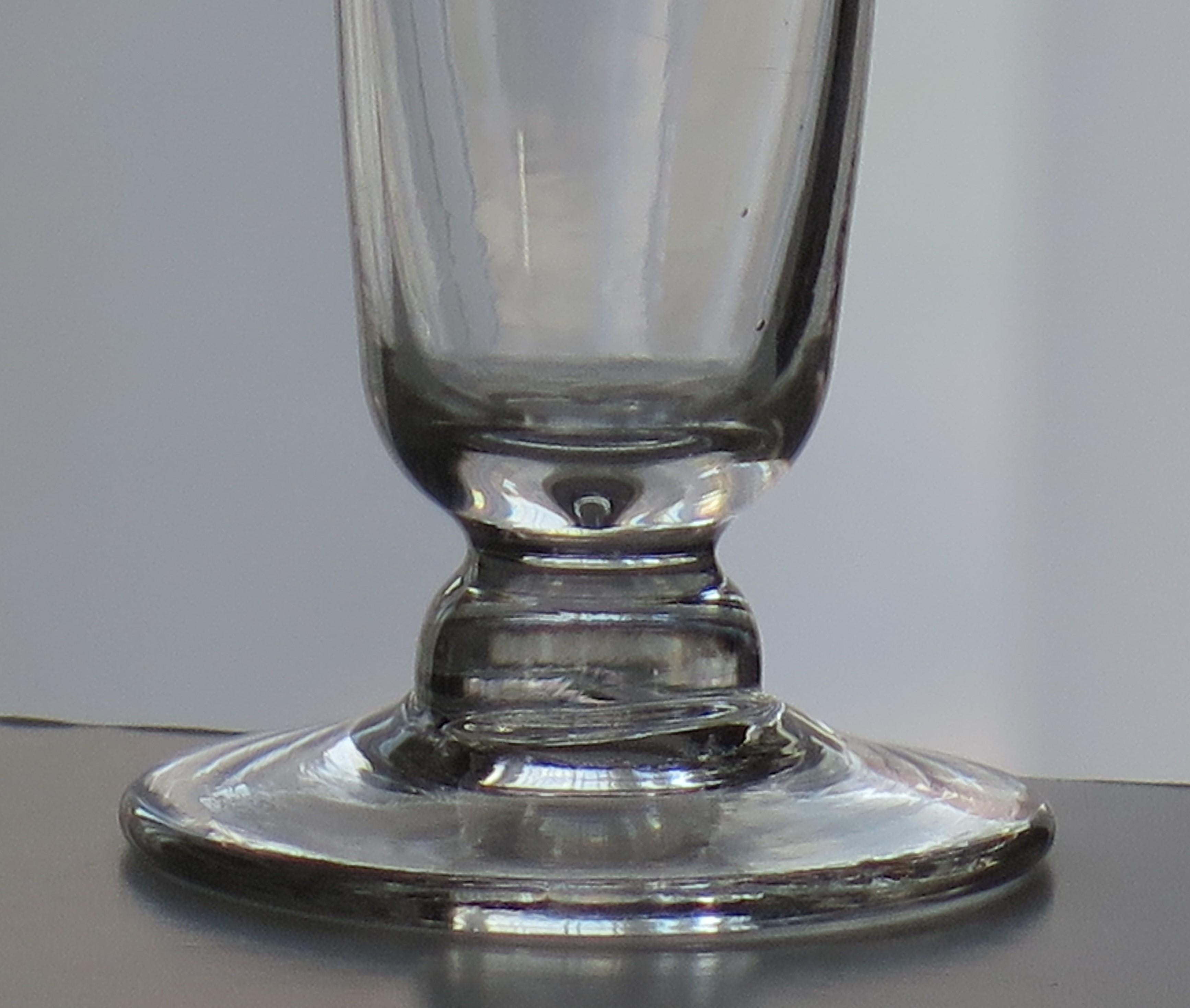 Georgianisches Jelly-Glas des 18. Jahrhunderts mit Glockenschalen-Kissen, mundgeblasen, um 1780 (Englisch) im Angebot