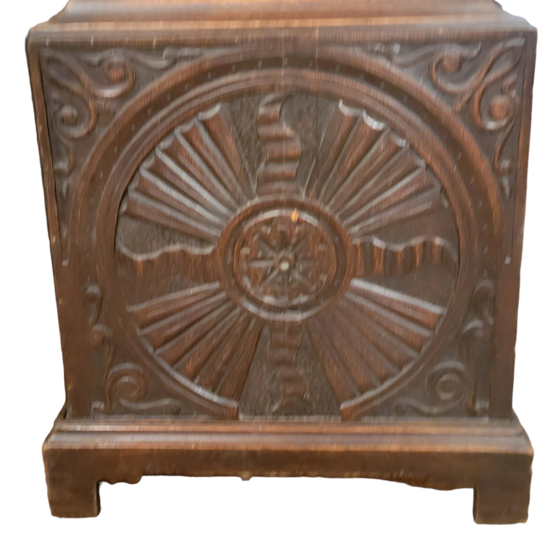 18thc Hand Made Wooden Grandfather Clock 6
