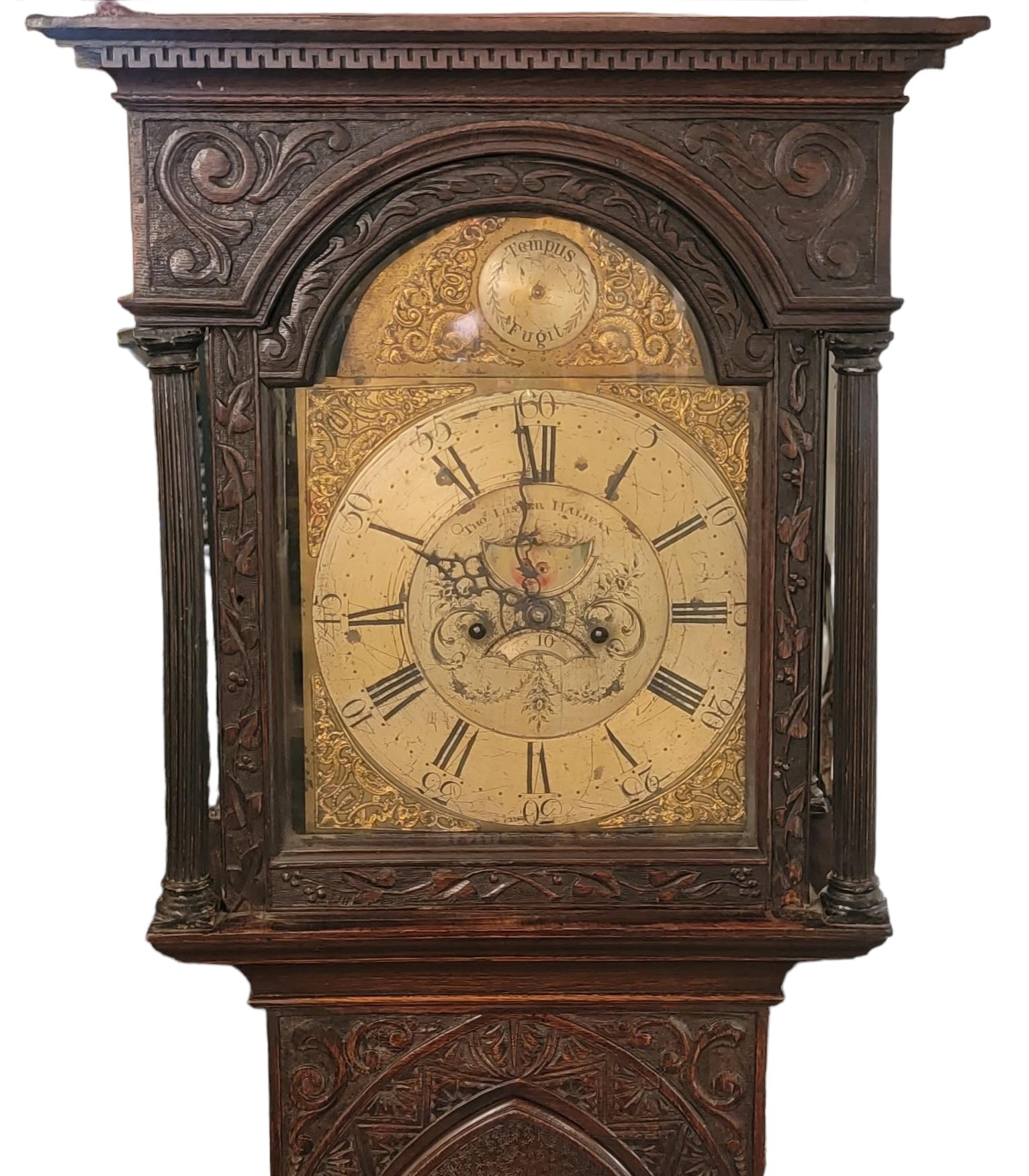 Other 18thc Hand Made Wooden Grandfather Clock