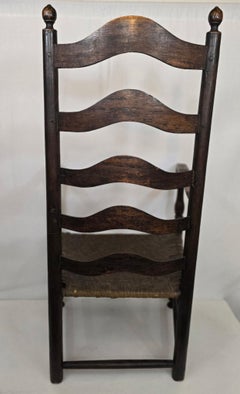 18Thc Hudson River Valley Ladder Back Chair