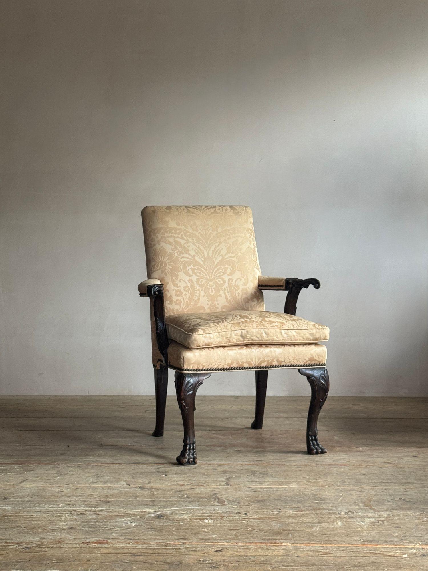 Fauteuil de bibliothèque irlandais d'époque George II.