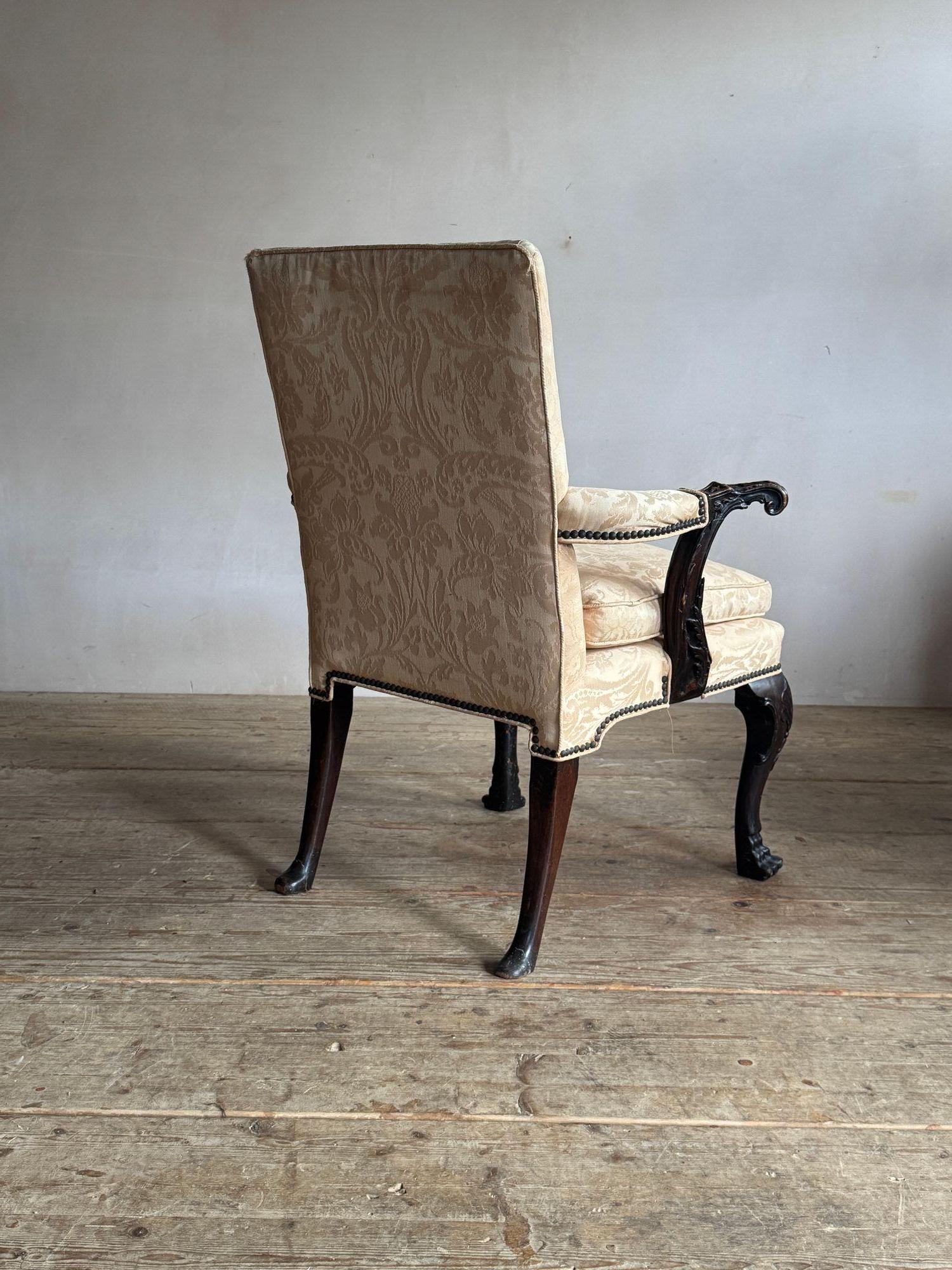 Fauteuil de bibliothèque irlandais du XVIIIe siècle en vente 2