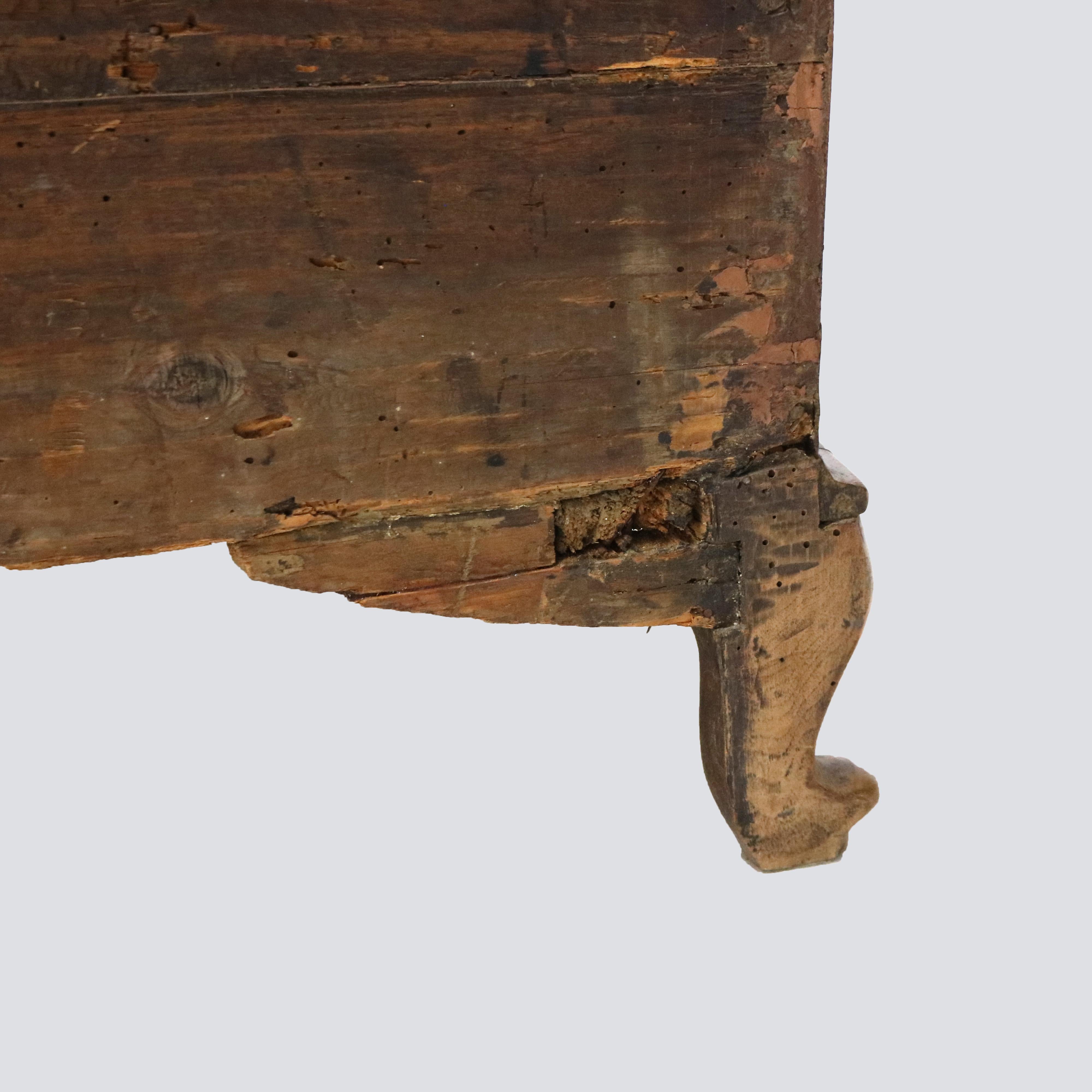 Scrivania in legno d'olivo, palissandro e radica del 18° secolo, c1770 in vendita 15