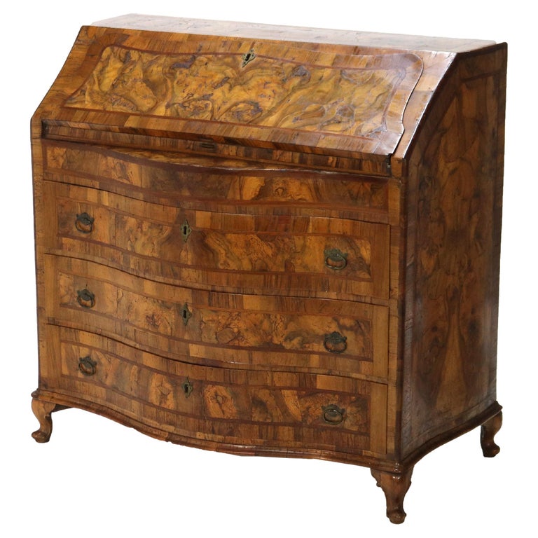 18th C. Italian Walnut Fall Front Desk 18th C. Italian Walnut Fall Front Desk