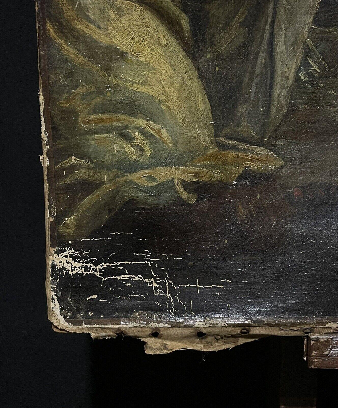 Artisten/Schule: Italienische Schule, 18. Jahrhundert

Titel: Die Taufe Christi

Medium: Ölgemälde auf Leinwand, ungerahmt.

Leinwand:  54 x 37 Zoll

Provenienz: Privatsammlung, Frankreich

Zustand: Das Gemälde befindet sich in einem insgesamt guten