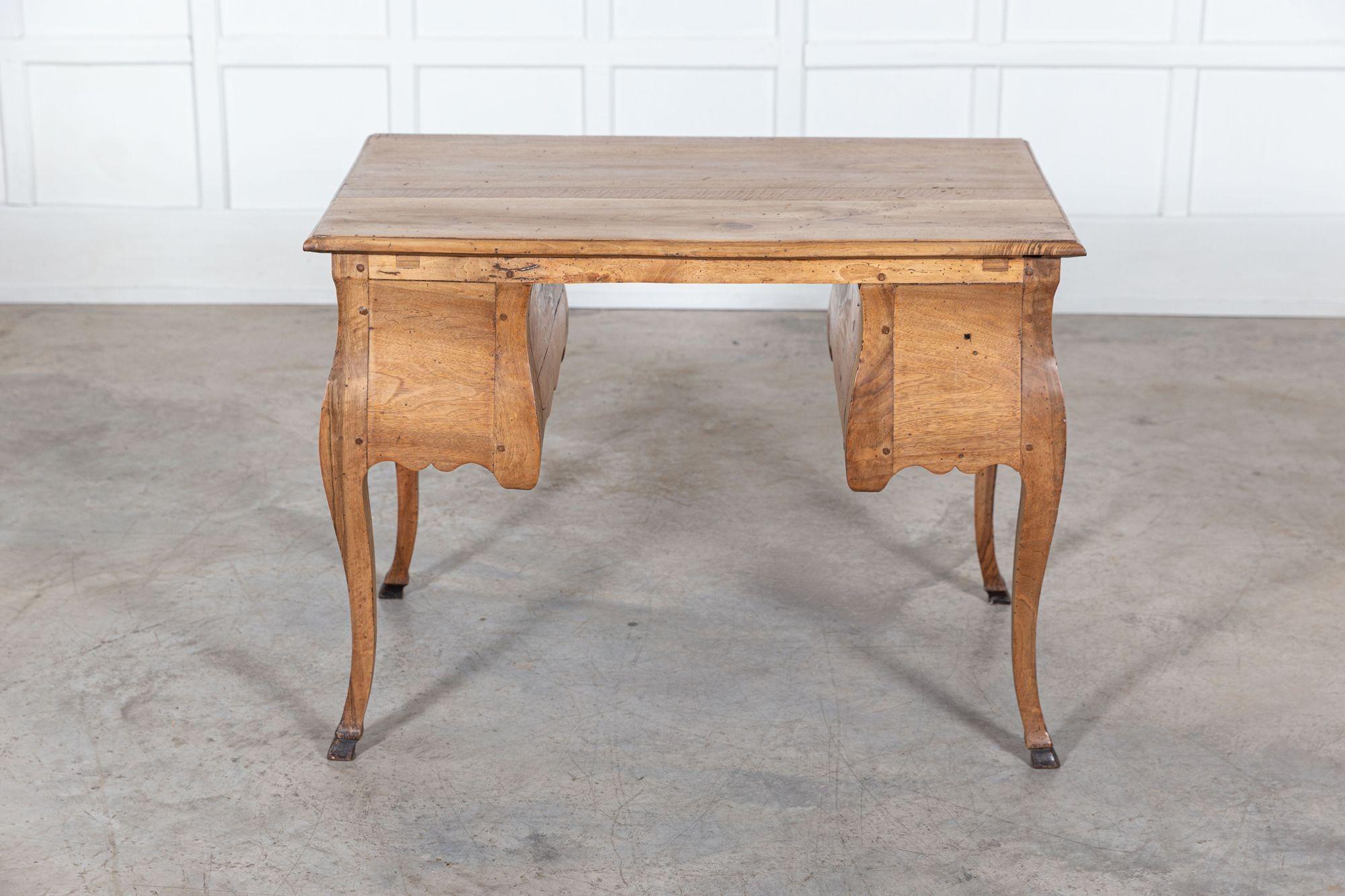 18thC Italian Stripped Walnut Writing Table For Sale 10