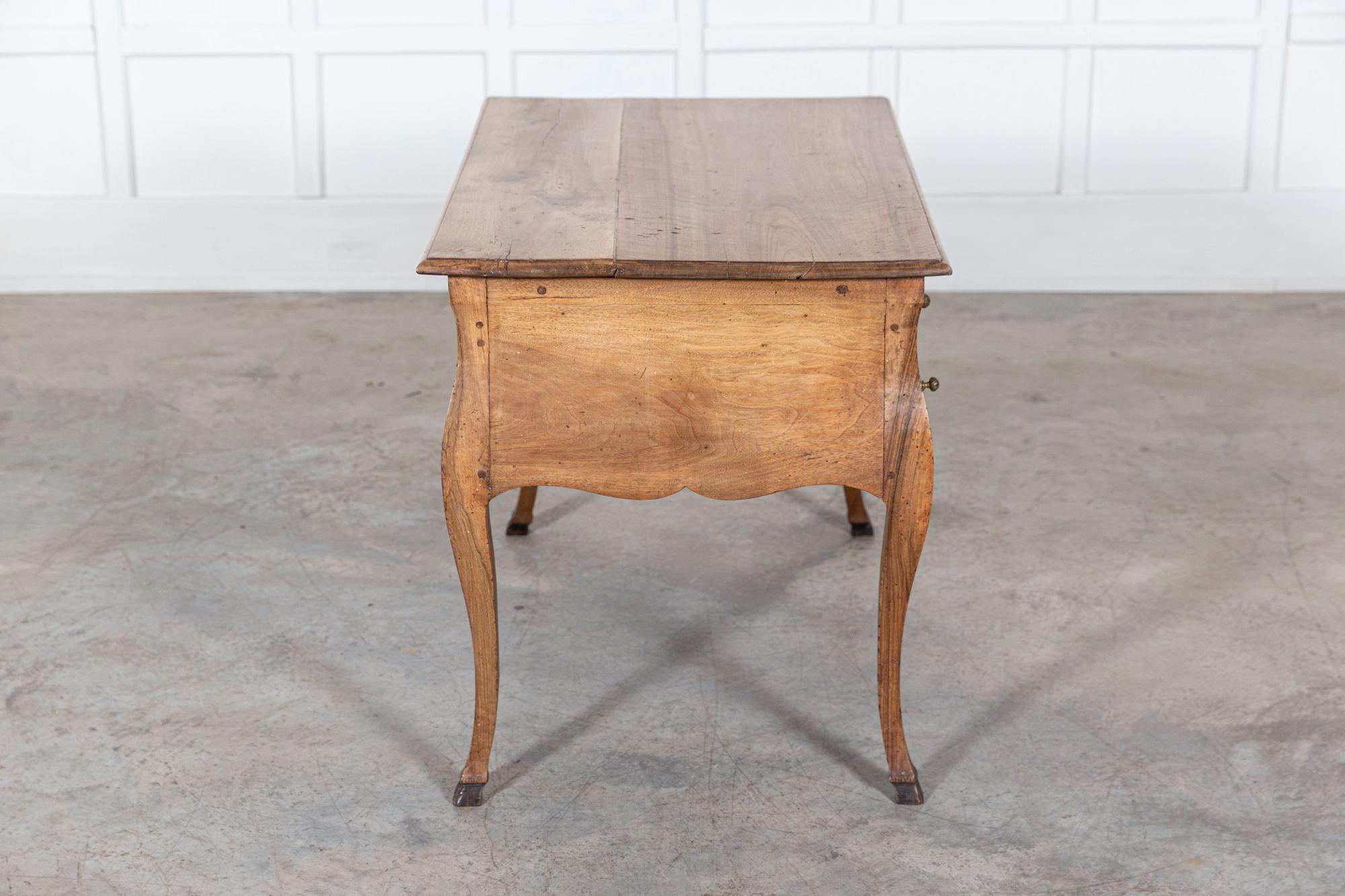 18thC Italian Stripped Walnut Writing Table For Sale 2