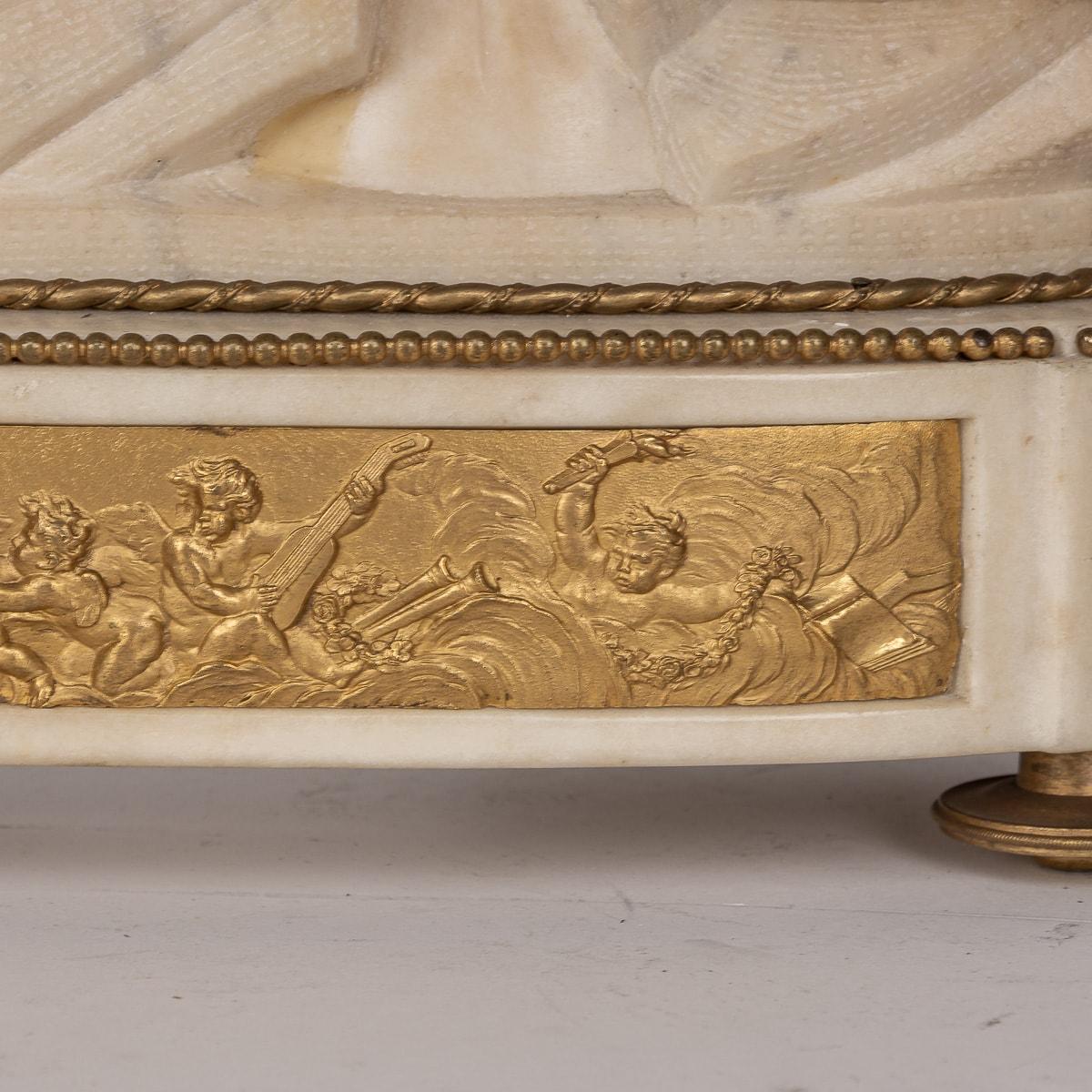 Pendule Louis XVI en bronze doré et marbre par Rouvière A.I.C. Paris c.1785 en vente 12