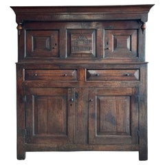 18thC Oak Press or Court Cupboard