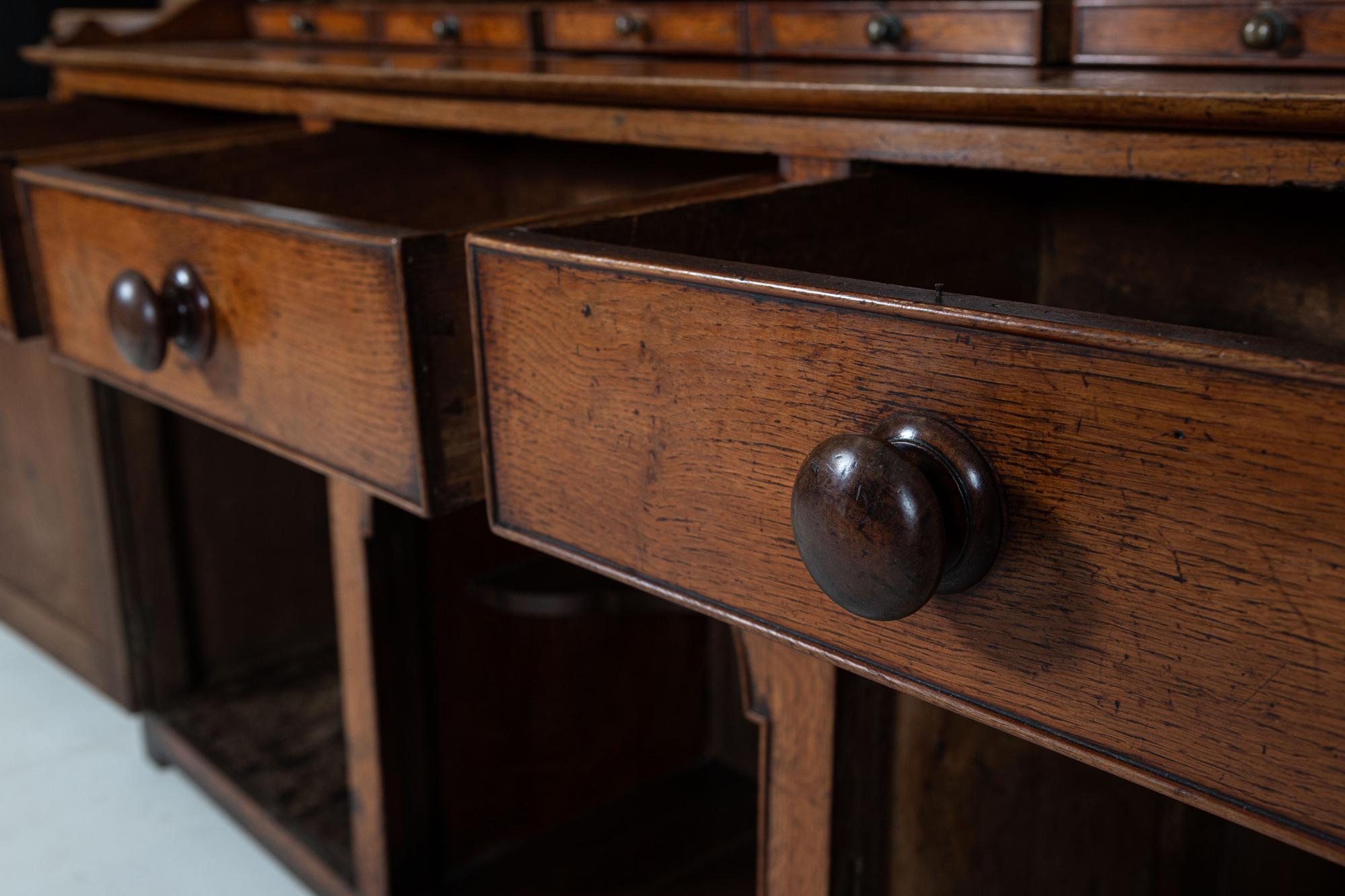 18thC Oak Welsh Dog Kennel Dresser 3