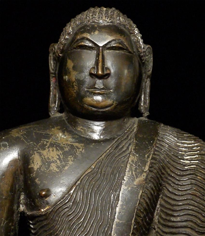Sri Lankan 18thC or earlier very large and incredibly heavy Sri Lanka Buddha. Very Heavy! For Sale