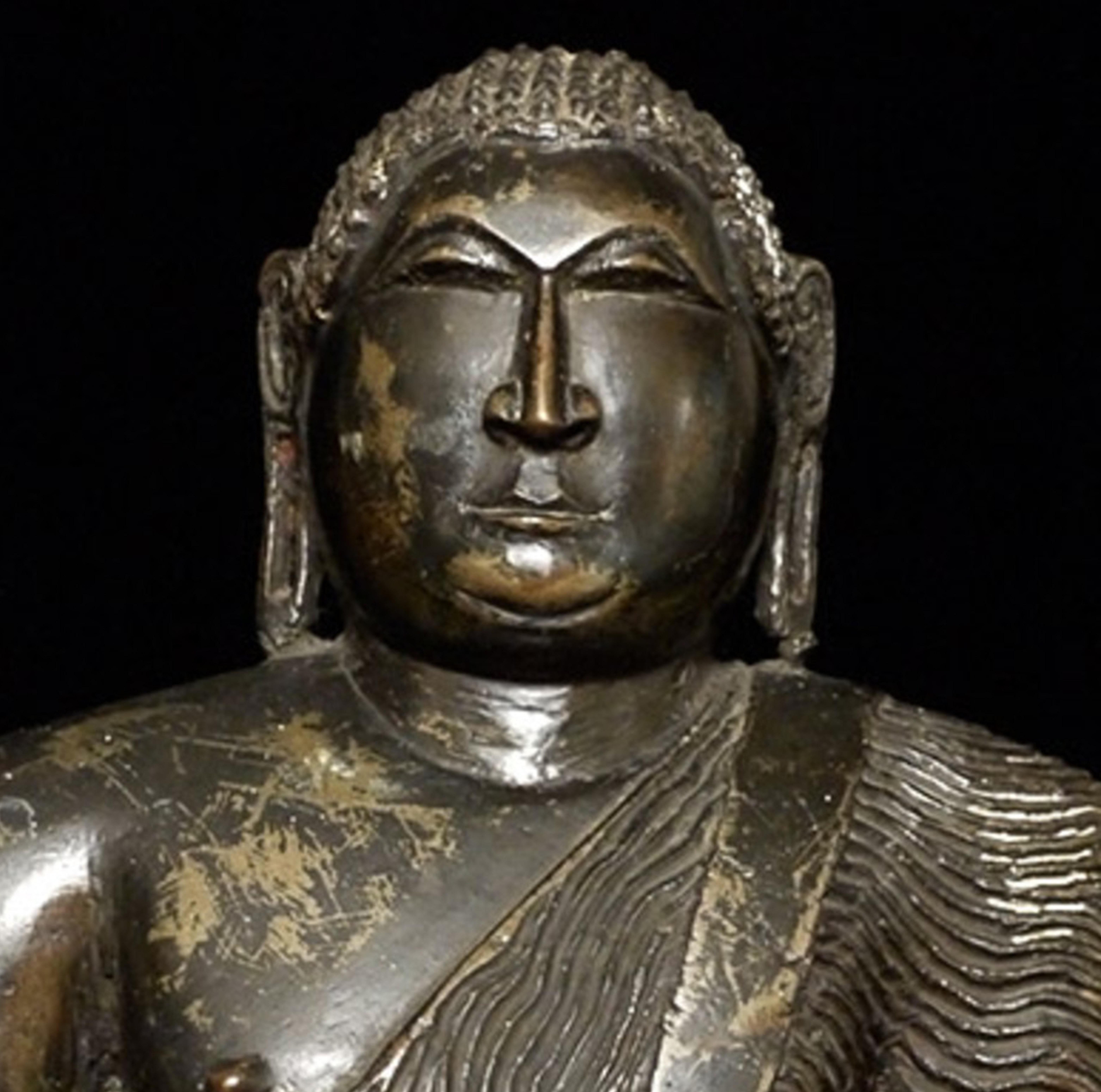 Moulage Bouddha du Sri Lanka du XVIIIe siècle ou plus ancien, très grand et incroyablement lourd. Très lourd ! en vente