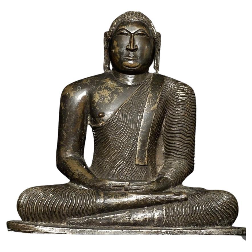18thC or earlier very large and incredibly heavy Sri Lanka Buddha. Very Heavy!