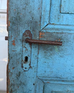 18Thc Original Painted Door From New England