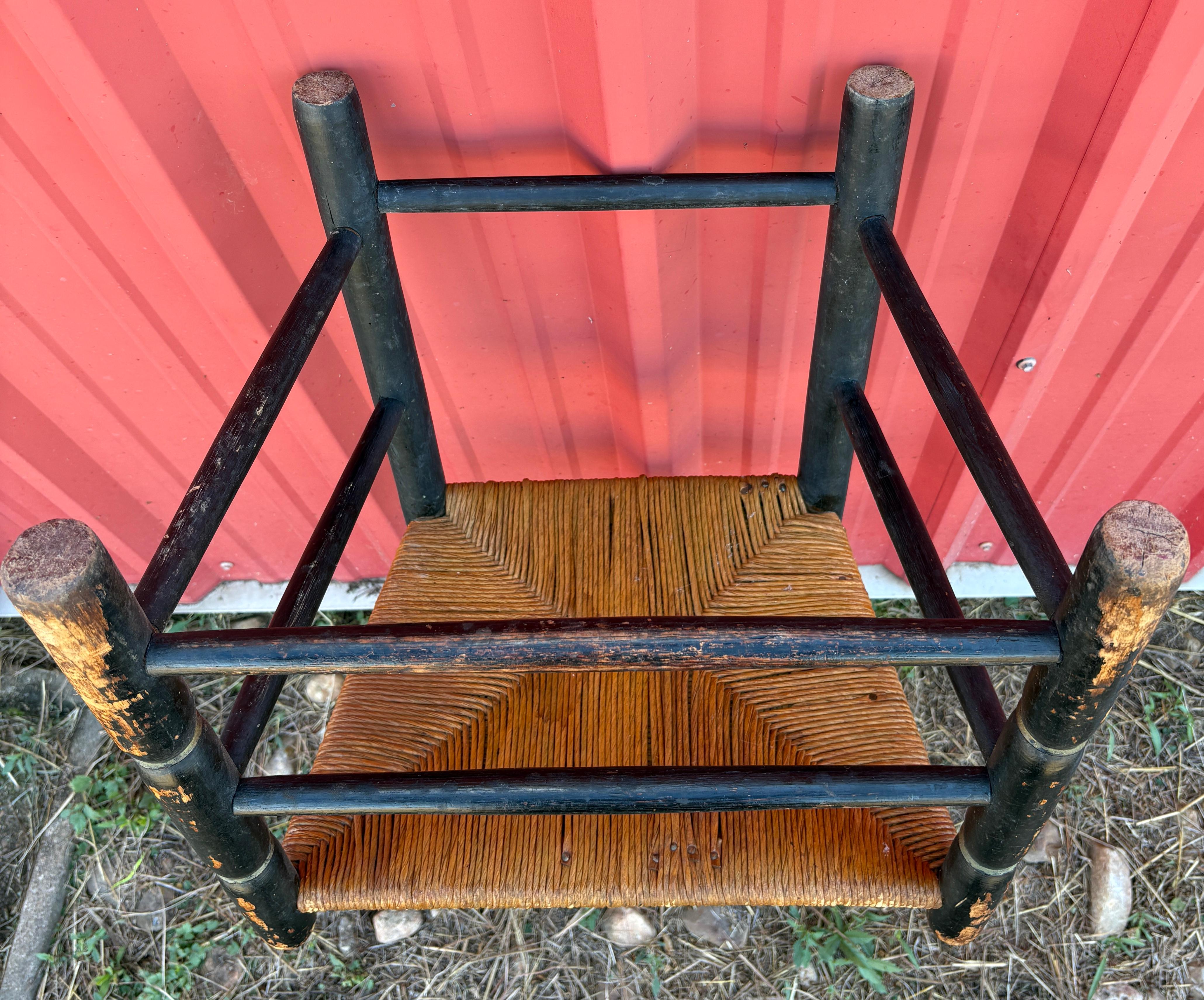 18Thc Original Painted ;Ladder Back Chair im Zustand „Gut“ im Angebot in Los Angeles, CA