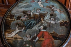 18th Century Painted Mahogany Tilt-Top Tripod Table