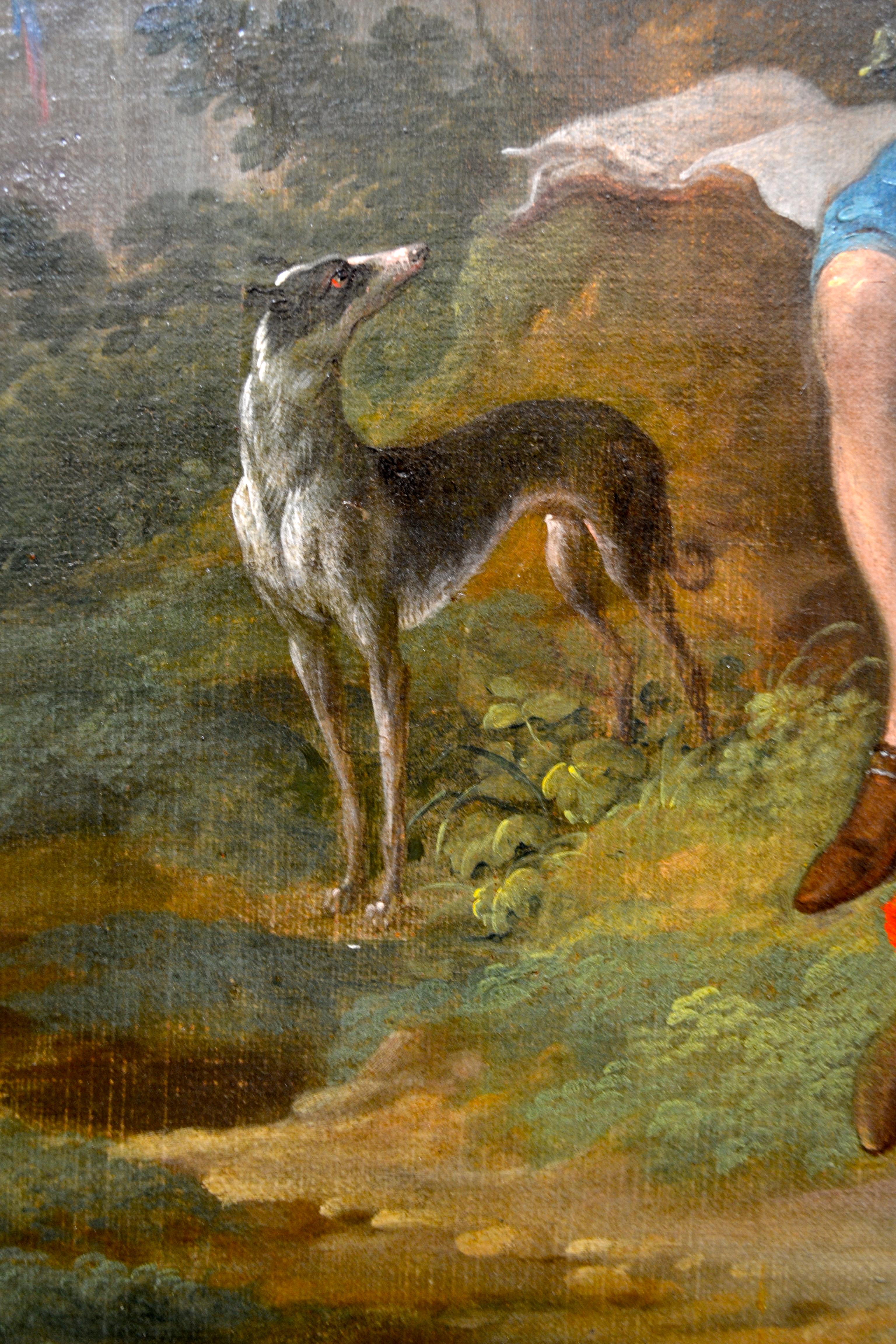 Gemälde aus dem 18. Jahrhundert mit Figuren in einer Landschaft, die Pater zugeschrieben wird im Angebot 3