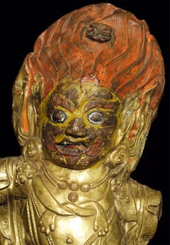 18thC Powerful Large Tibetan Fierce Deity, 8307