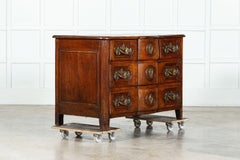 18thC Provincial Louis XV Fruitwood Serpentine Commode