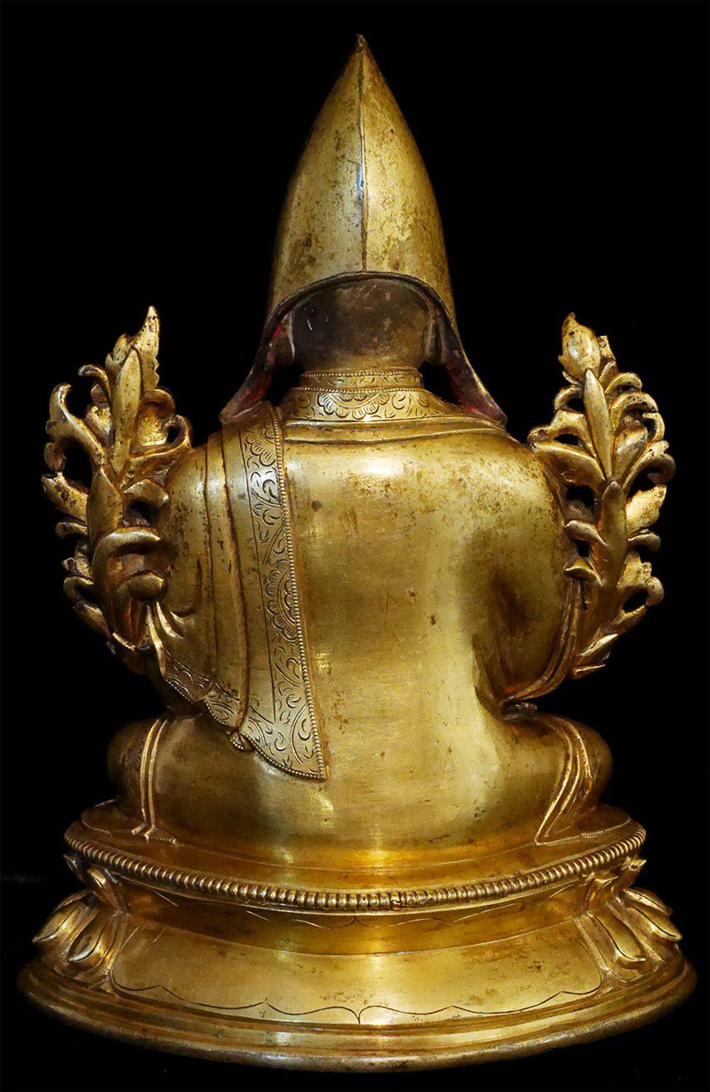 18th Century and Earlier 18th C Tibetan Bronze Tsong Ka Pa, Very Best of Its Type-Special - 9763 For Sale