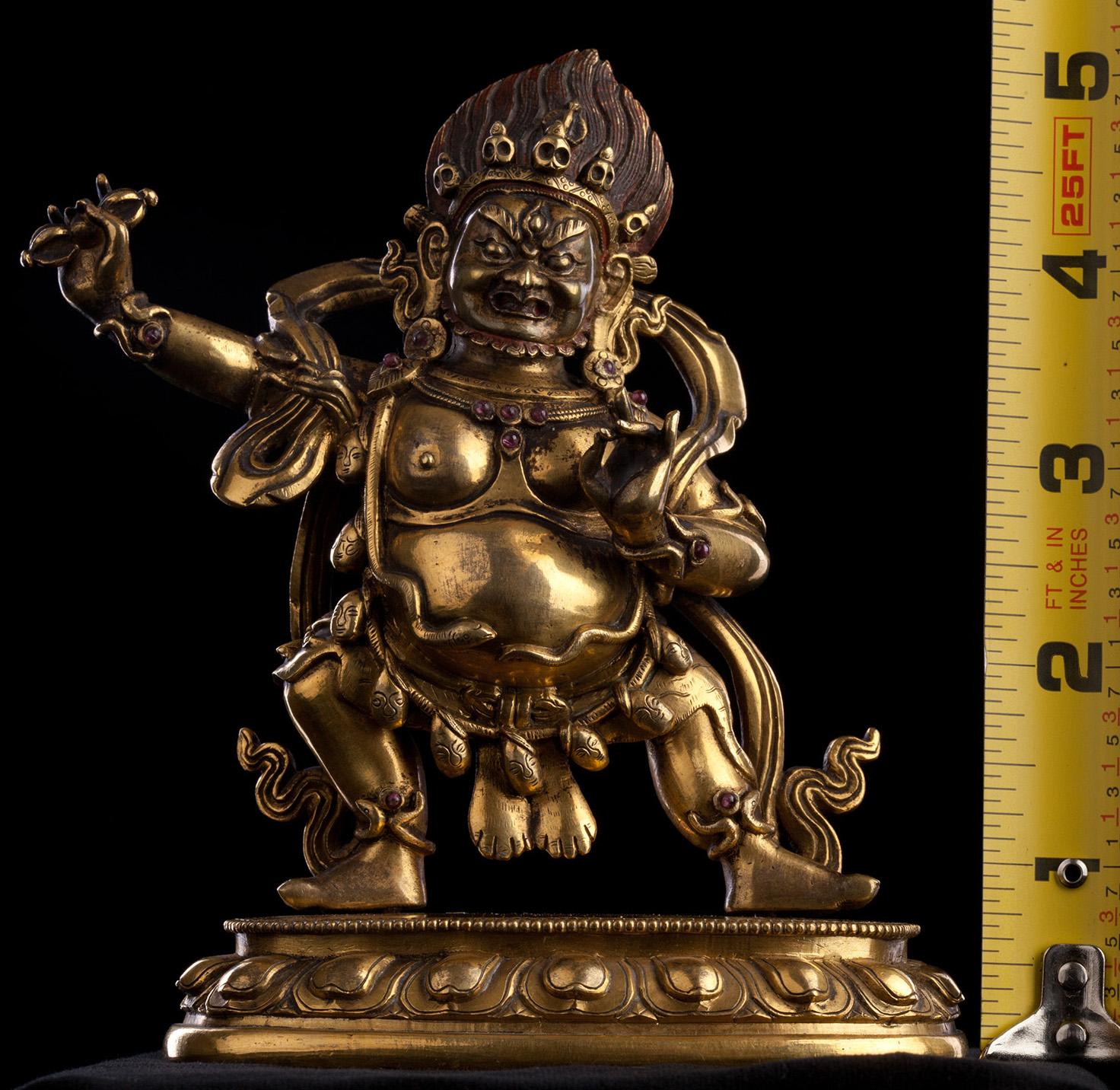 18thC Tibetan Fierce Deity. For Sale 3