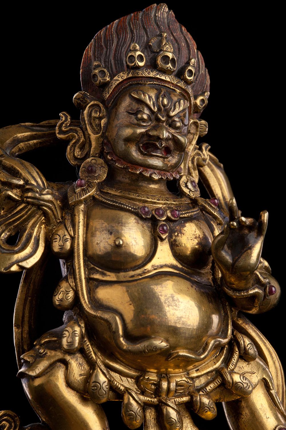18thC Tibetan Fierce Deity. For Sale 1